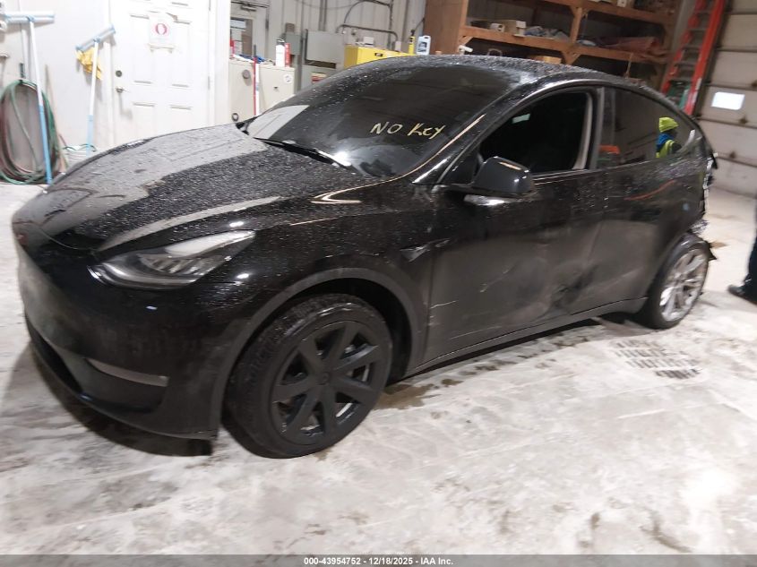 2021 Tesla Model Y Long Range Dual Motor All-Wheel Drive VIN: 5YJYGDEE0MF268080 Lot: 43954752