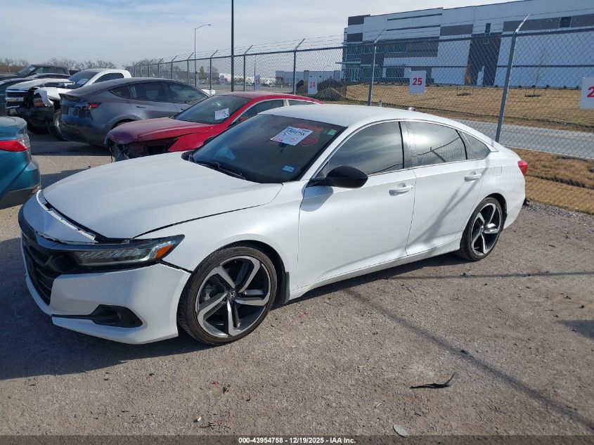2021 Honda Accord Sport VIN: 1HGCV1F34MA115093 Lot: 43954758