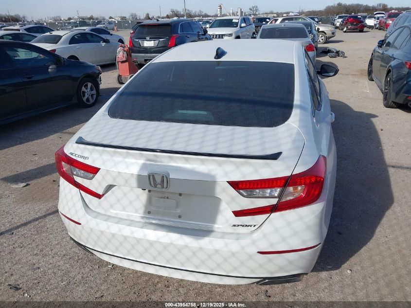 2021 Honda Accord Sport VIN: 1HGCV1F34MA115093 Lot: 43954758