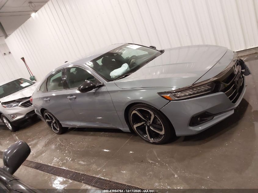 2021 Honda Accord Sport VIN: 1HGCV1F31MA110272 Lot: 43954764