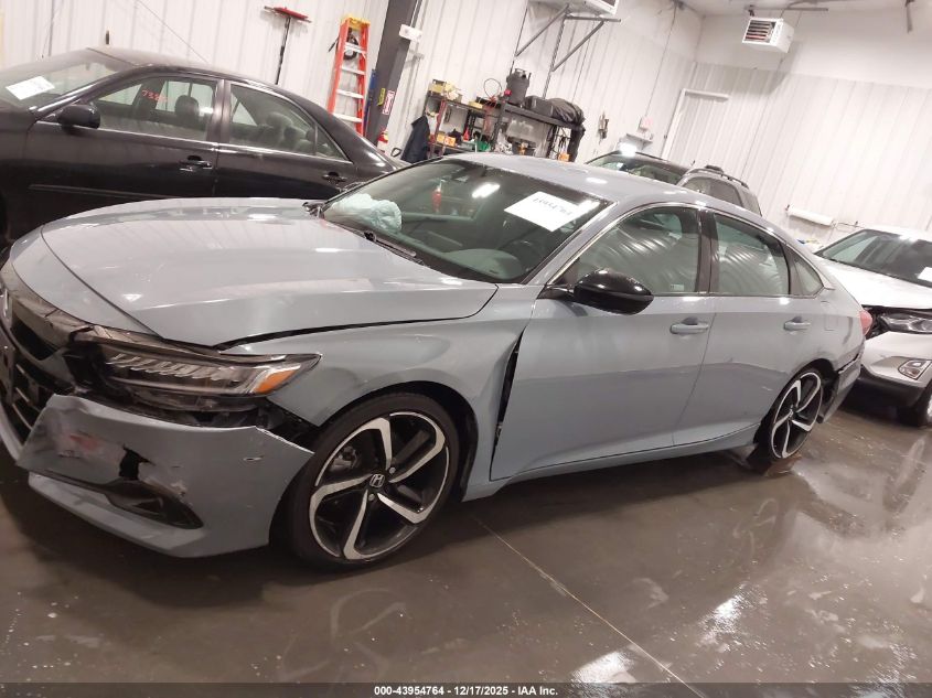 2021 Honda Accord Sport VIN: 1HGCV1F31MA110272 Lot: 43954764