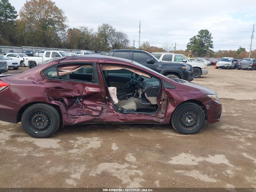 2015 Honda Civic Lx VIN: 19XFB2F58FE087701 Lot: 43954766