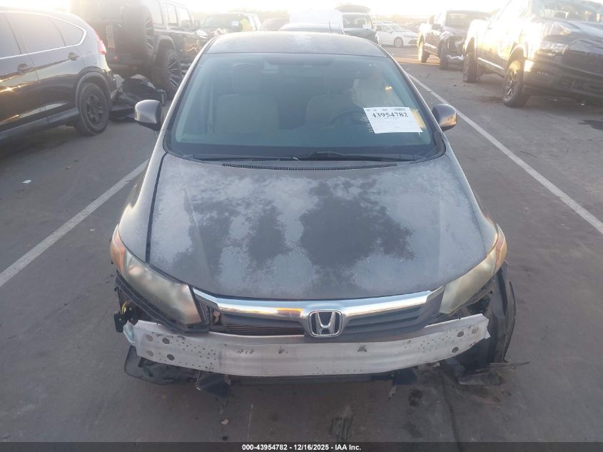 2012 Honda Civic Lx VIN: 2HGFB2F50CH593458 Lot: 43954782