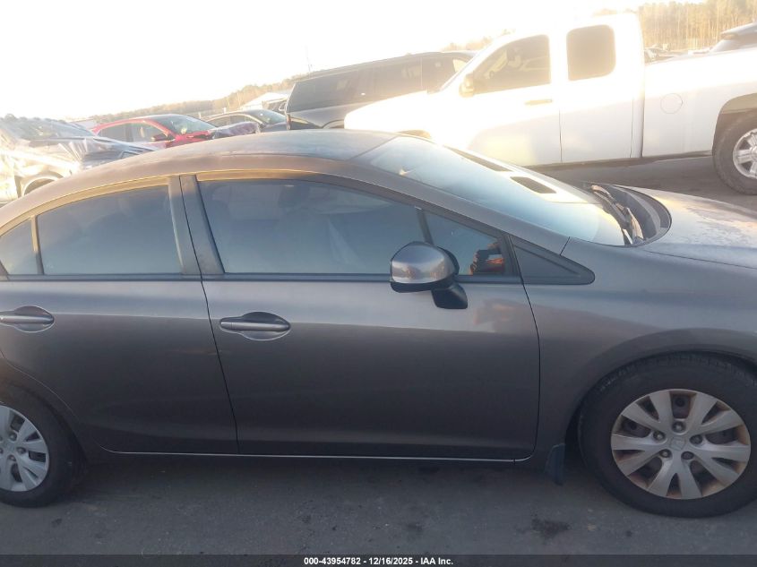 2012 Honda Civic Lx VIN: 2HGFB2F50CH593458 Lot: 43954782