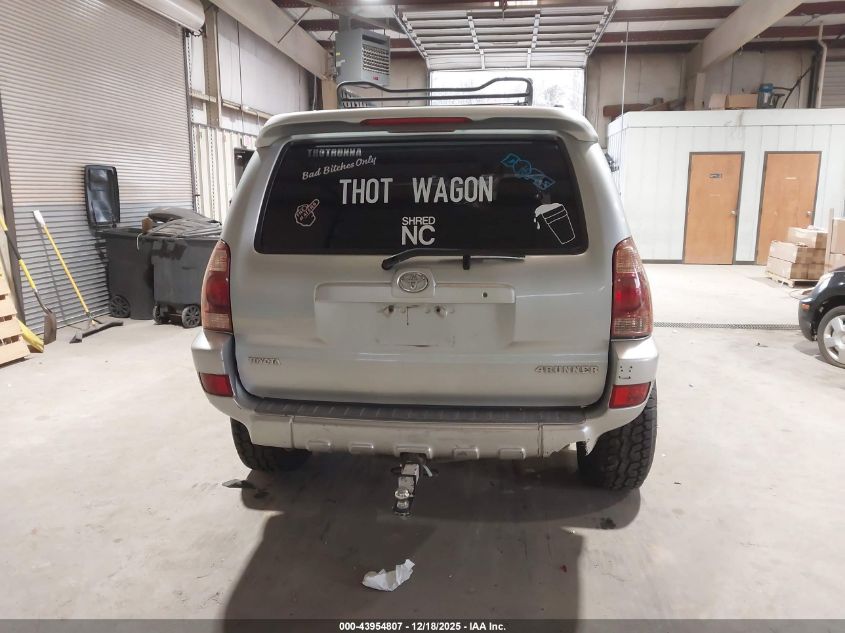 2005 Toyota 4Runner Limited V6 VIN: JTEBU17R850062286 Lot: 43954807