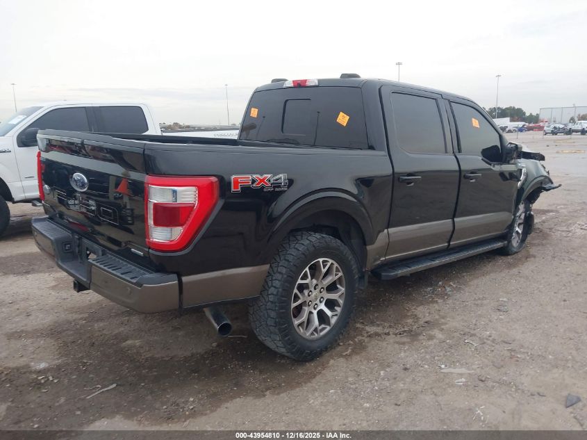 2021 Ford F-150 King Ranch VIN: 1FTFW1E82MFA49944 Lot: 43954810