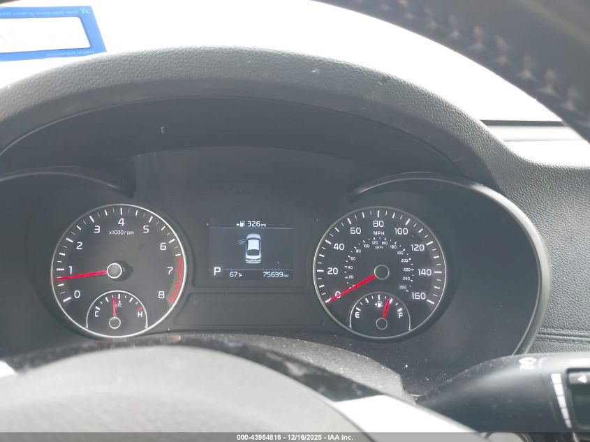 2019 Kia Optima S VIN: 5XXGT4L33KG279822 Lot: 43954816