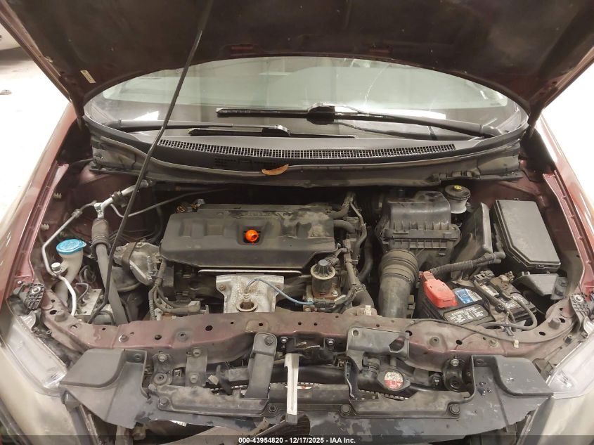 2012 Honda Civic Lx VIN: 19XFB2F55CE065988 Lot: 43954820