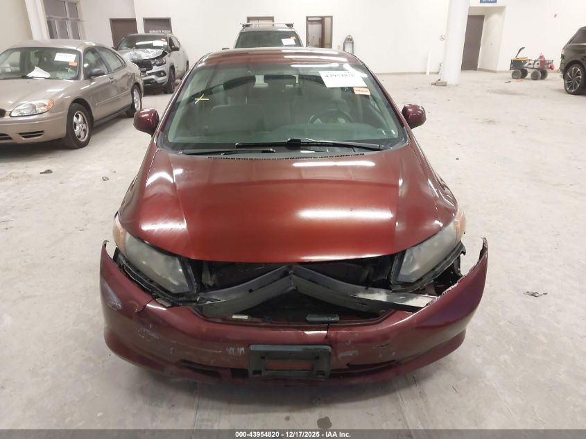 2012 Honda Civic Lx VIN: 19XFB2F55CE065988 Lot: 43954820