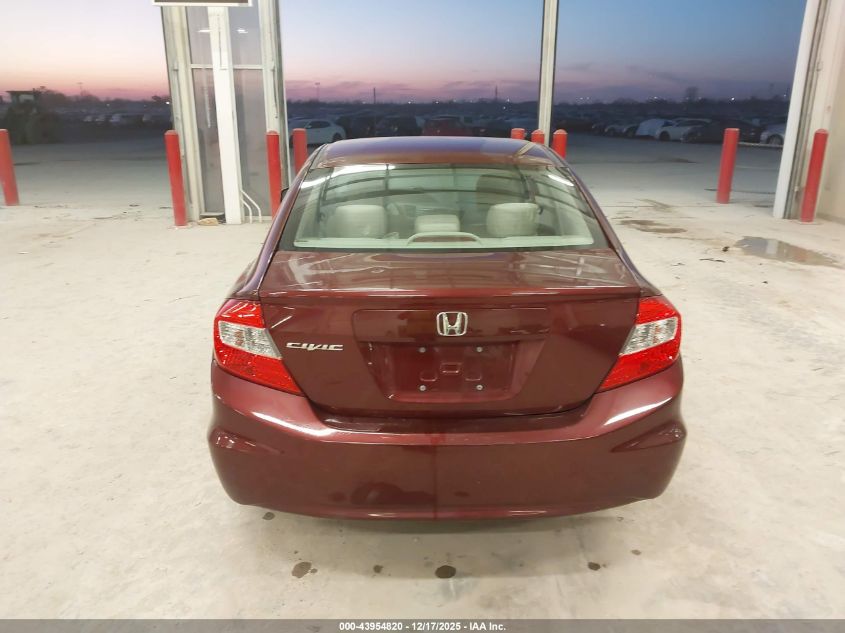 2012 Honda Civic Lx VIN: 19XFB2F55CE065988 Lot: 43954820