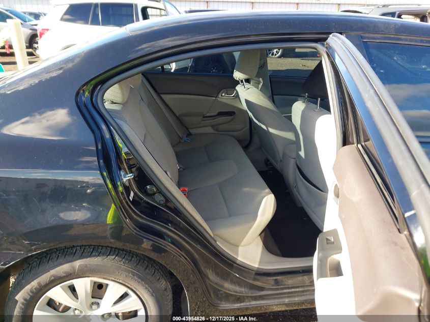 2012 Honda Civic Lx VIN: JHMFB2F51CS000387 Lot: 43954826