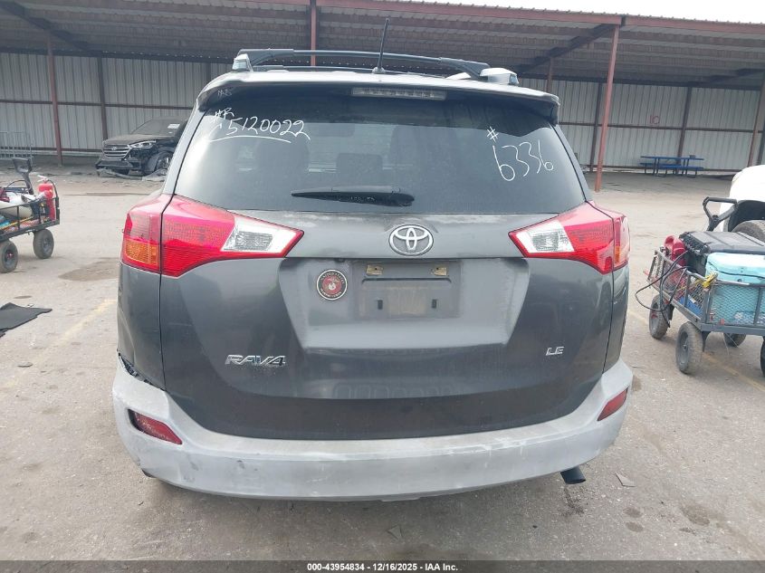 2014 Toyota Rav4 Le VIN: JTMZFREV1EJ016336 Lot: 43954834