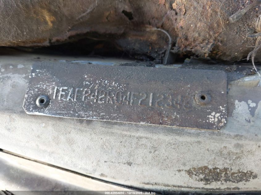 2004 Ford Mustang Mach 1 VIN: 1FAFP42R04F212348 Lot: 43954893