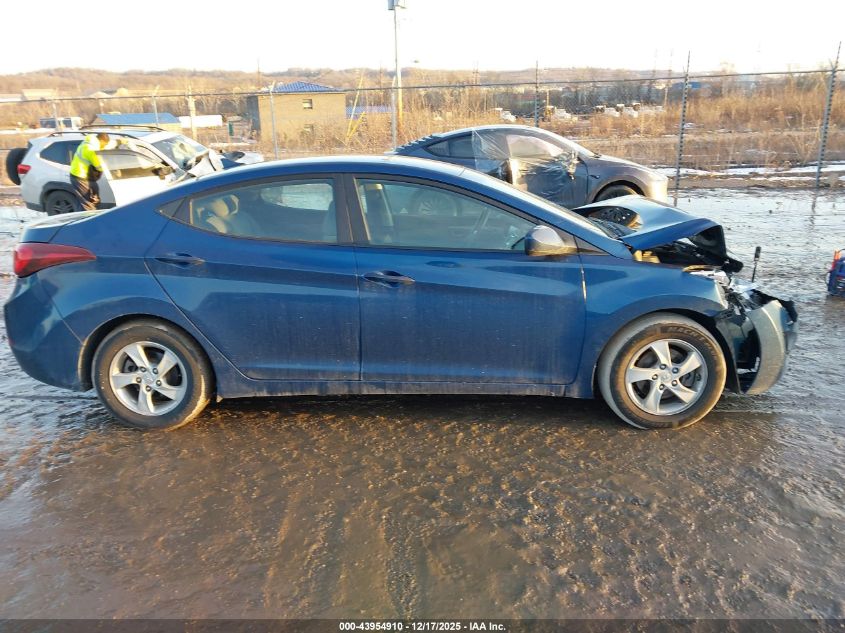 2014 Hyundai Elantra Se VIN: KMHDH4AE0EU190888 Lot: 43954910
