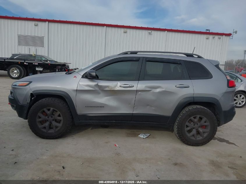 2018 Jeep Cherokee Trailhawk 4X4 VIN: 1C4PJMBX5JD550091 Lot: 43954915