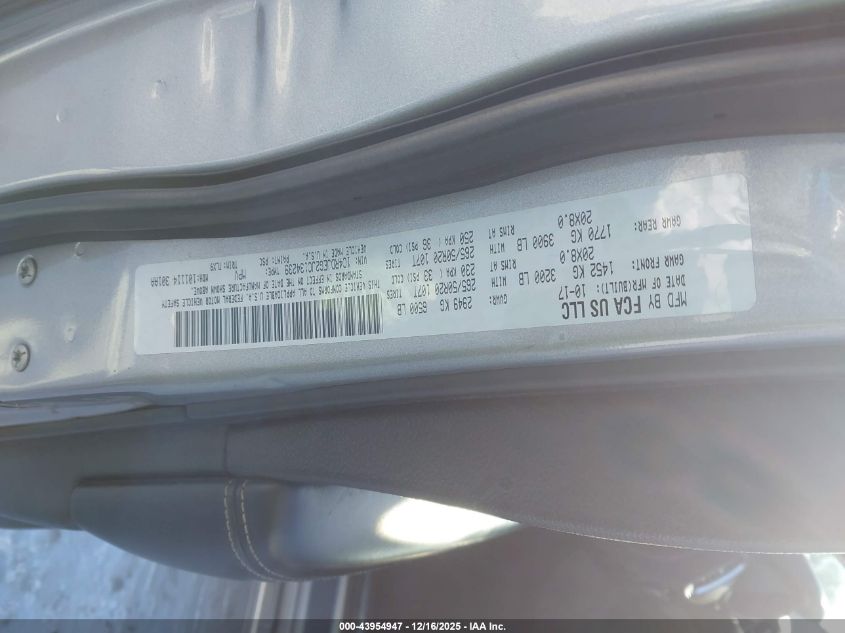 2018 Dodge Durango Citadel Anodized Platinum Awd/Citadel Awd VIN: 1C4RDJEG2JC432423 Lot: 43954947