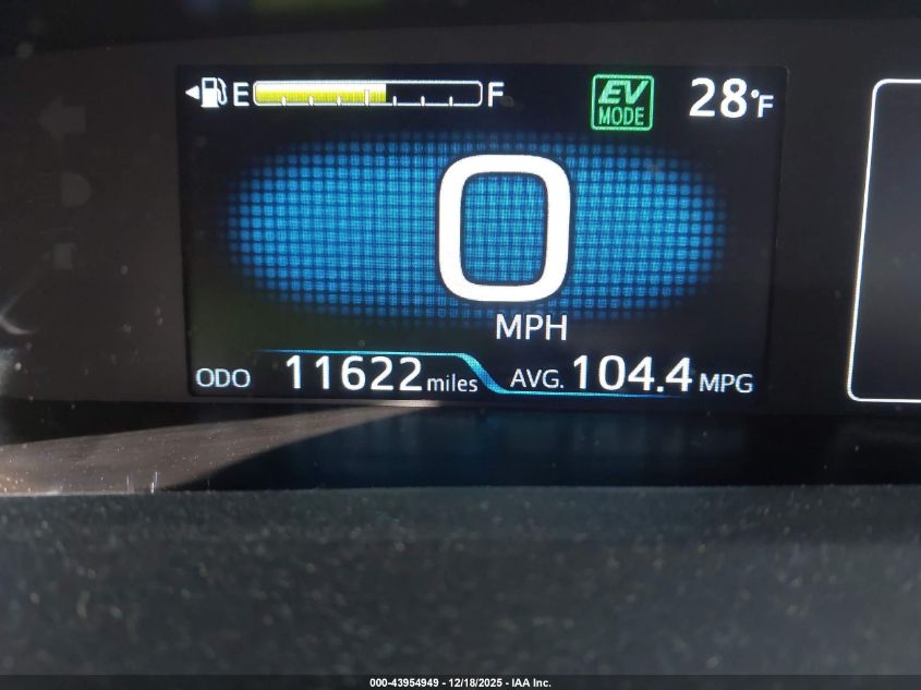 2022 Toyota Prius Prime Le VIN: JTDKAMFP8N3225998 Lot: 43954949