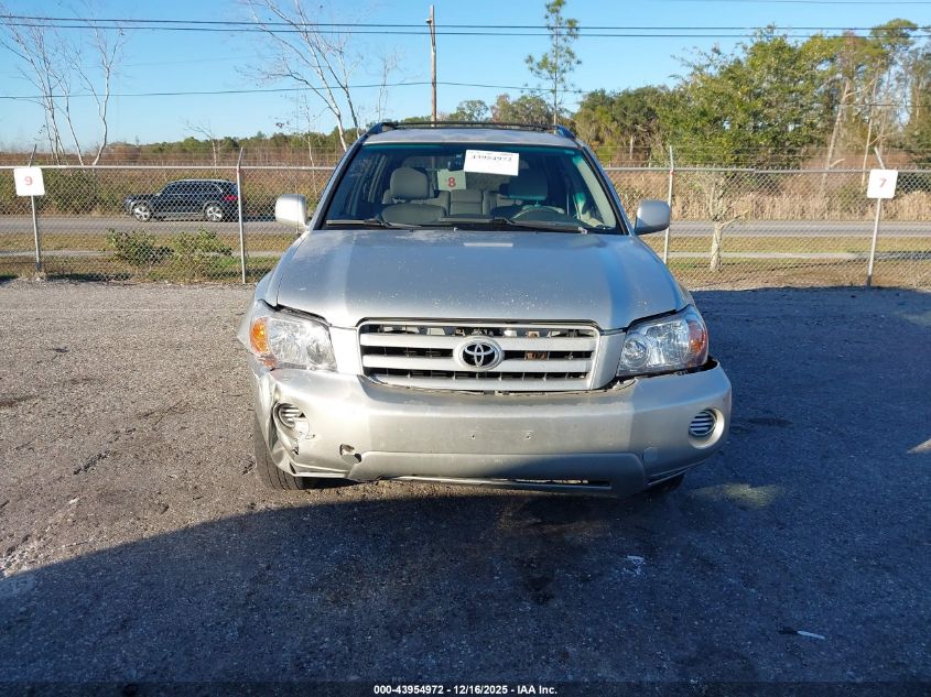 2006 Toyota Highlander V6 VIN: JTEDP21A560114841 Lot: 43954972