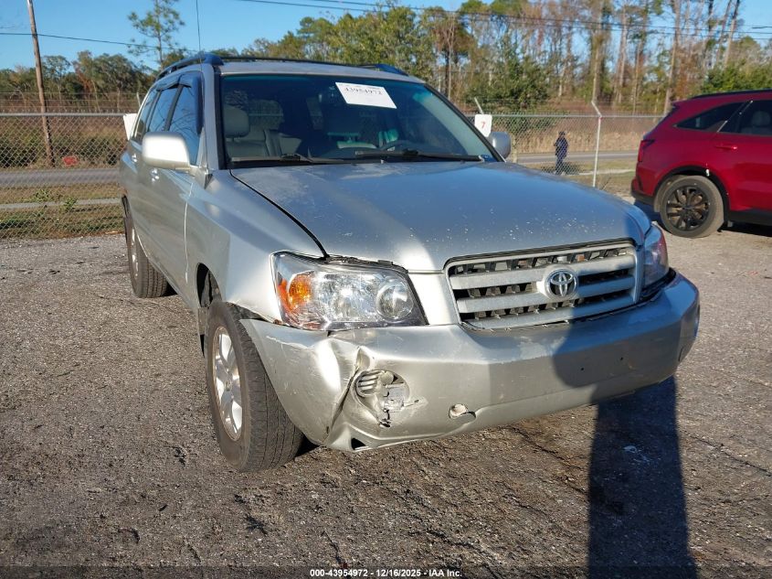 2006 Toyota Highlander V6 VIN: JTEDP21A560114841 Lot: 43954972