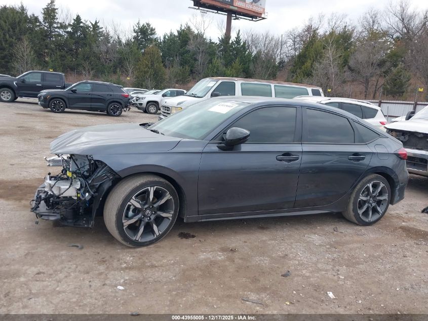 2025 Honda Civic Hybrid Sport Touring VIN: JHMFL4H93SX002068 Lot: 43955005