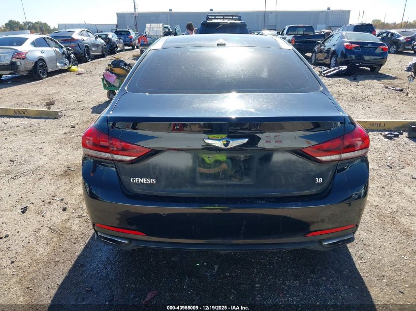 2016 Hyundai Genesis 3.8 VIN: KMHGN4JE2GU116672 Lot: 43955009