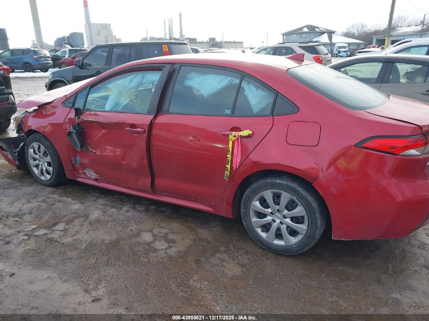 2020 Toyota Corolla Le VIN: 5YFEPRAE6LP032087 Lot: 43955021