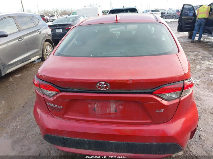 2020 Toyota Corolla Le VIN: 5YFEPRAE6LP032087 Lot: 43955021