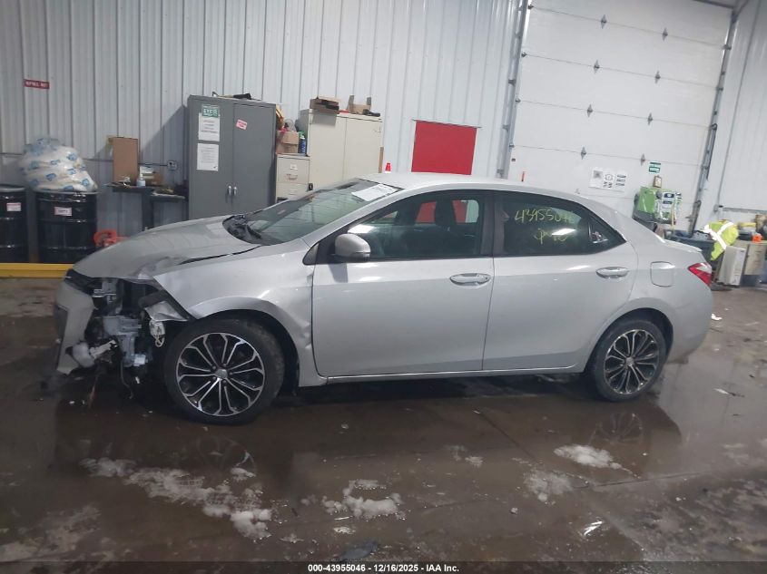 2016 Toyota Corolla S Plus VIN: 2T1BURHEXGC641108 Lot: 43955046