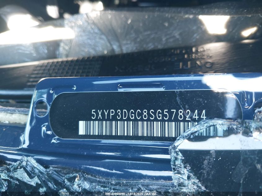2025 Kia Telluride Ex X-Line VIN: 5XYP3DGC8SG578244 Lot: 43955090