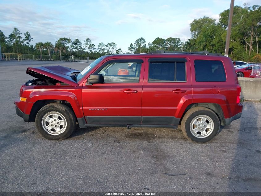 2015 Jeep Patriot Sport VIN: 1C4NJPBB4FD146056 Lot: 43955102