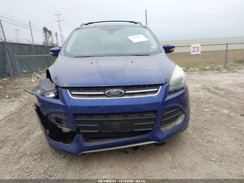 2013 Ford Escape Titanium VIN: 1FMCU0J9XDUD89206 Lot: 43955131