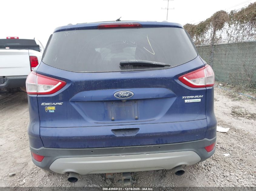 2013 Ford Escape Titanium VIN: 1FMCU0J9XDUD89206 Lot: 43955131