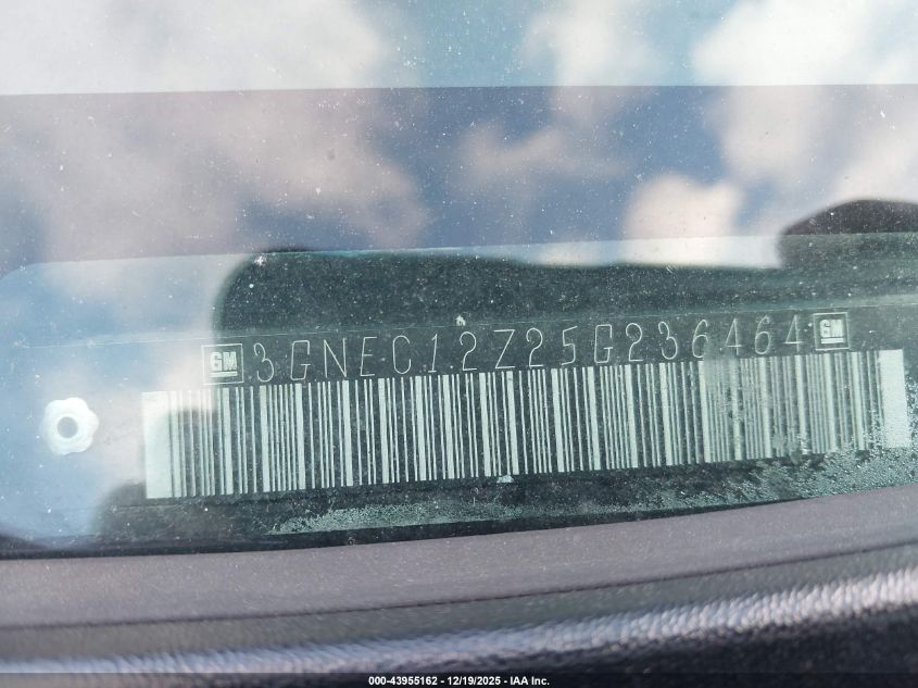2005 Chevrolet Avalanche 1500 Ls VIN: 3GNEC12Z25G236464 Lot: 43955162