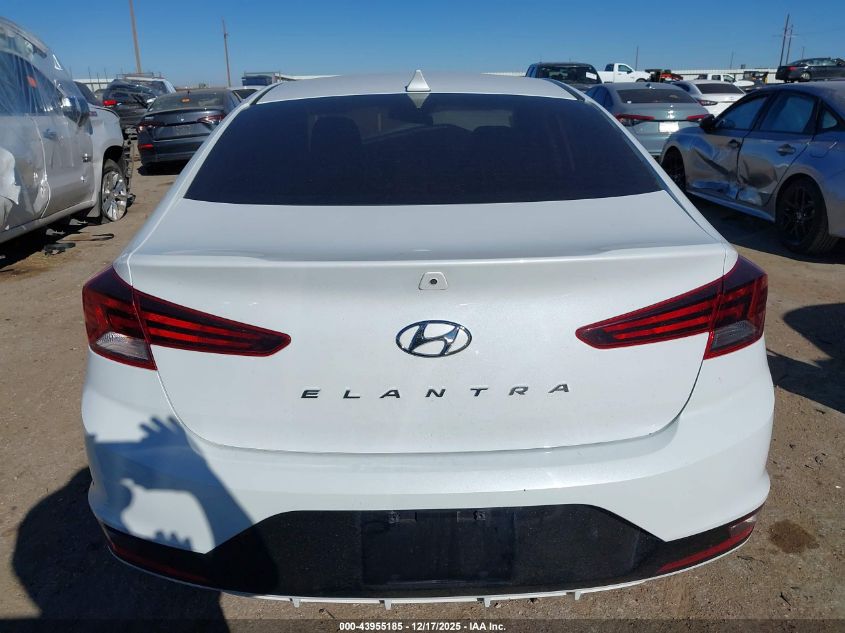 2020 Hyundai Elantra Sel VIN: 5NPD84LFXLH596503 Lot: 43955185
