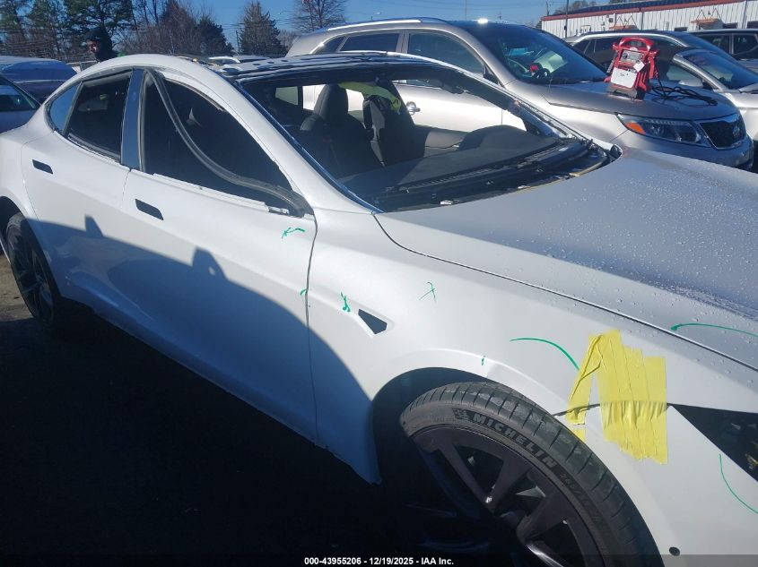 2021 Tesla Model S Plaid Tri Motor All-Wheel Drive VIN: 5YJSA1E66MF443303 Lot: 43955206