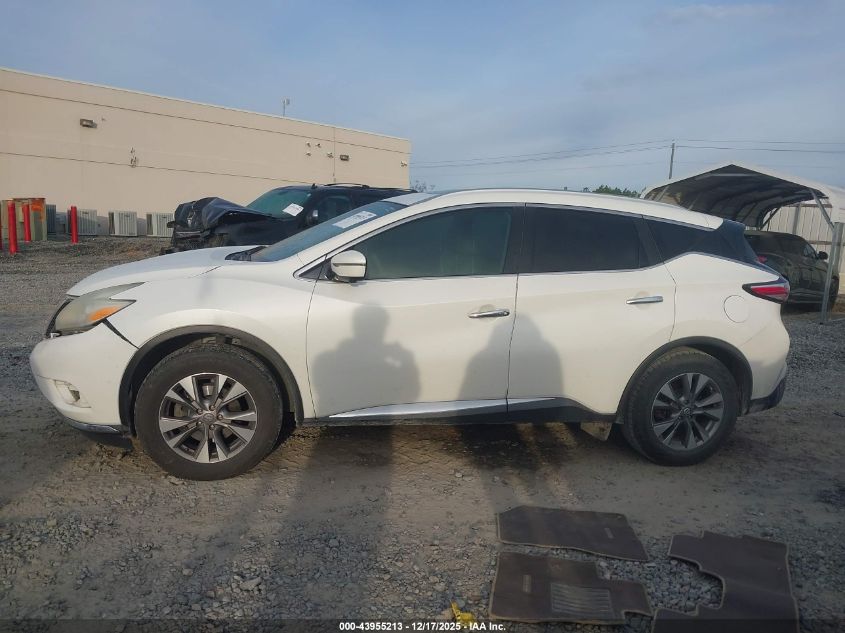 2016 Nissan Murano Sl VIN: 5N1AZ2MG5GN103565 Lot: 43955213