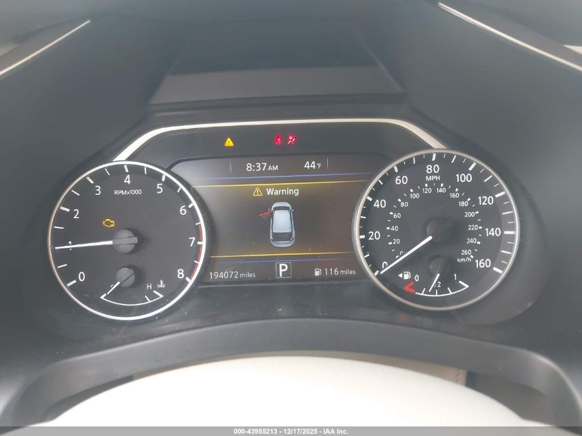 2016 Nissan Murano Sl VIN: 5N1AZ2MG5GN103565 Lot: 43955213