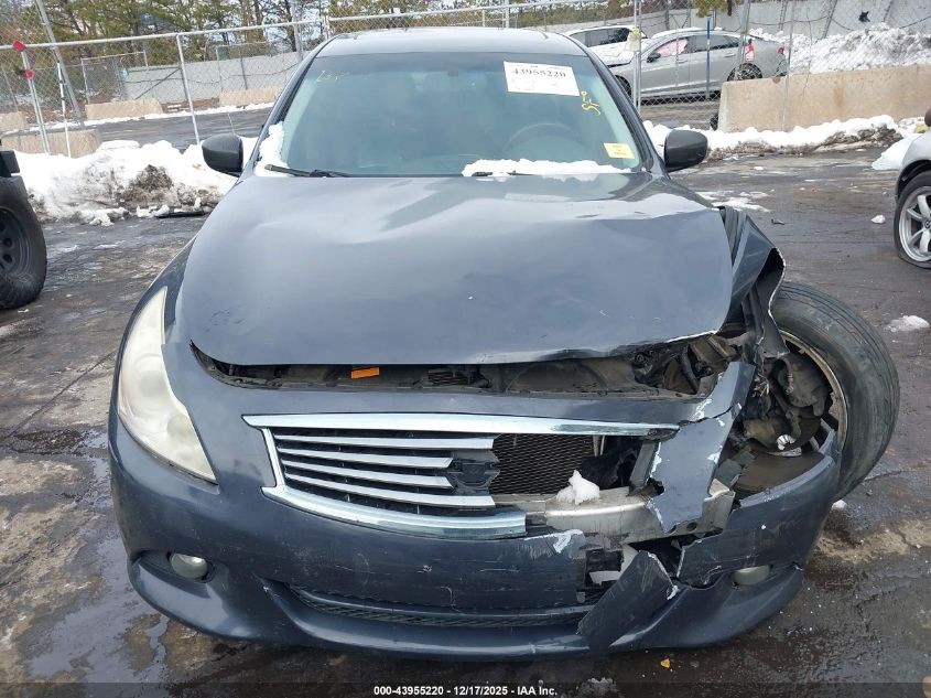 2013 Infiniti G37X VIN: JN1CV6AR1DM750264 Lot: 43955220