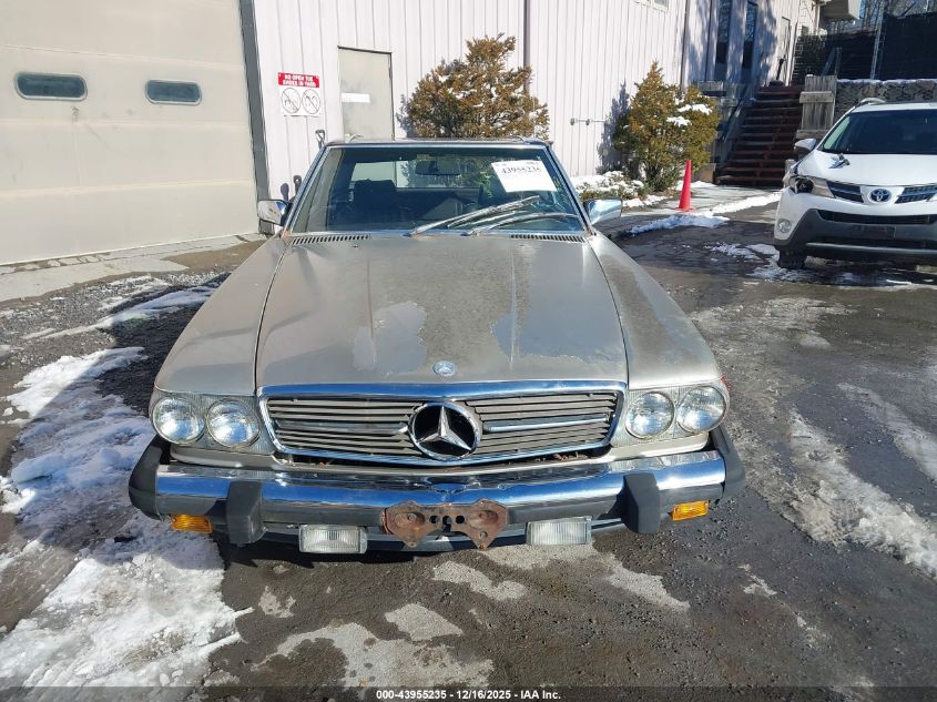 1986 Mercedes-Benz 560 Sl VIN: WDBBA48D7GA038848 Lot: 43955235