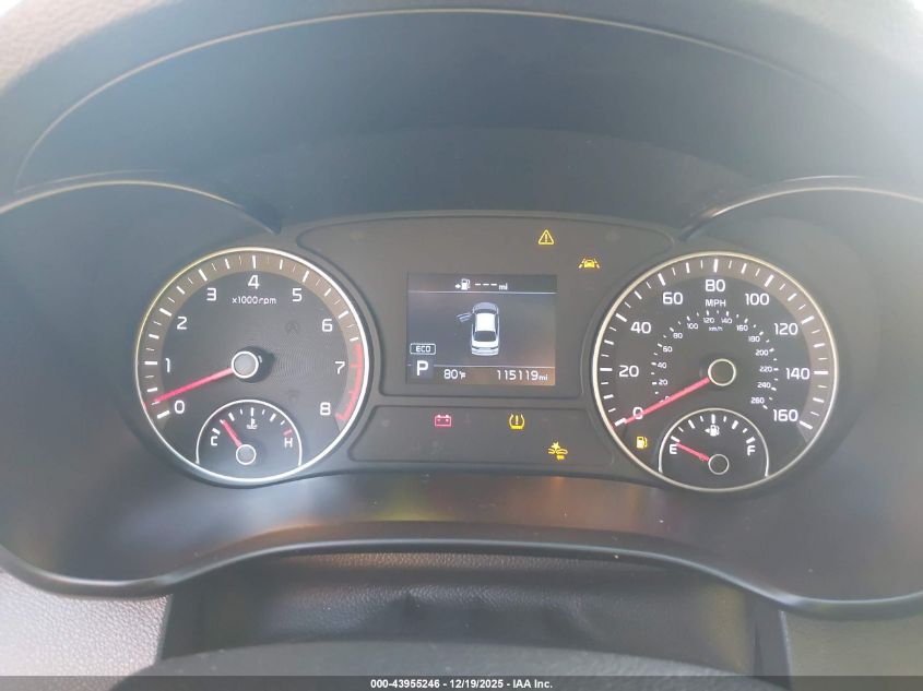 2019 Kia Optima Lx VIN: 5XXGT4L34KG371182 Lot: 43955246