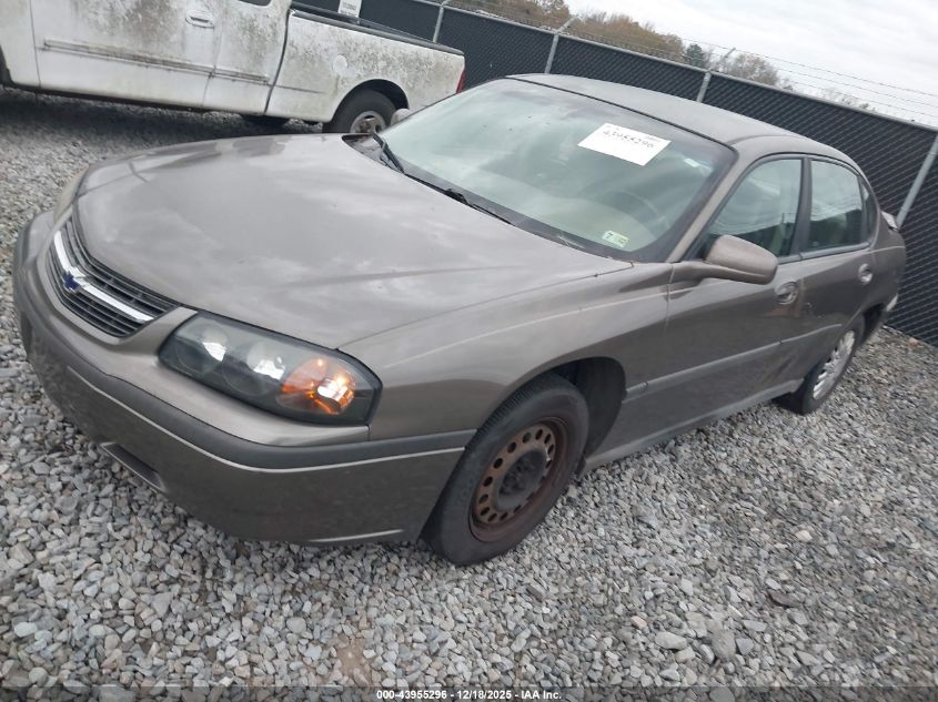 2003 Chevrolet Impala VIN: 2G1WF52E139212875 Lot: 43955296