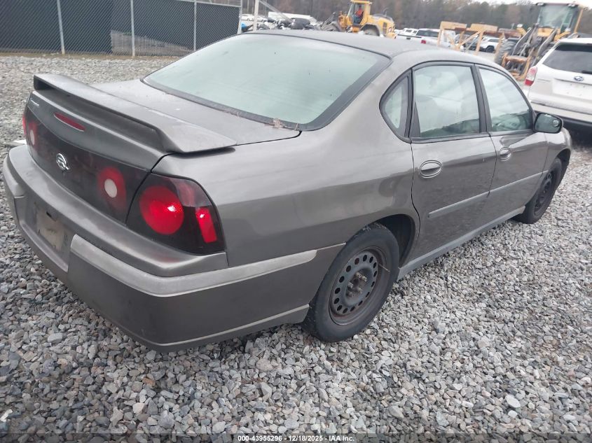 2003 Chevrolet Impala VIN: 2G1WF52E139212875 Lot: 43955296