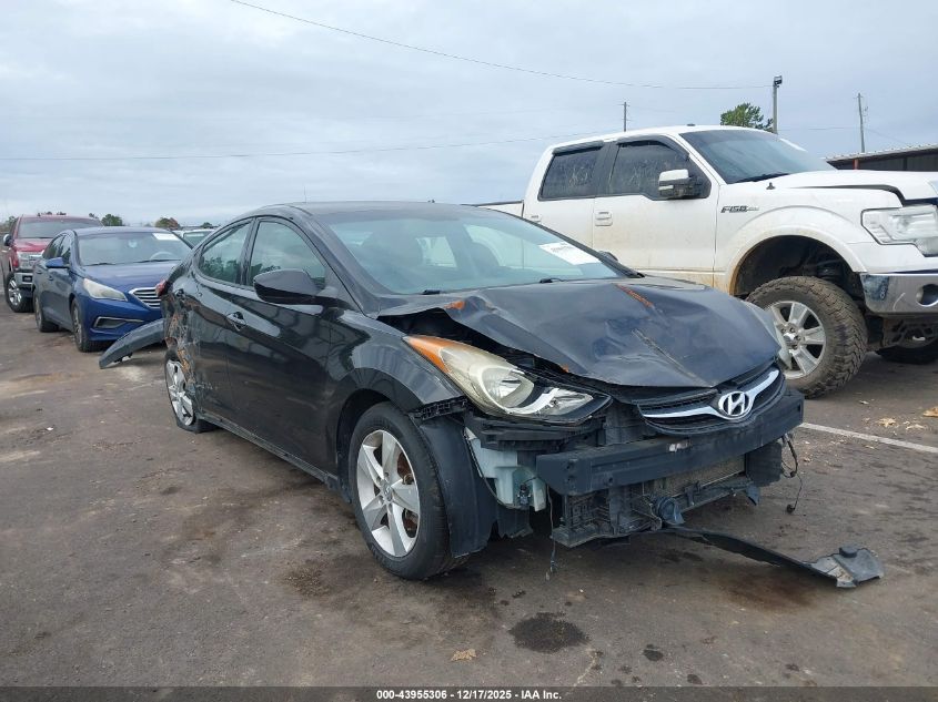 2013 Hyundai Elantra Gls VIN: 5NPDH4AE3DH282624 Lot: 43955306