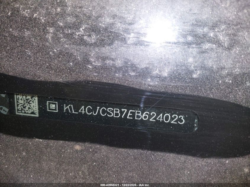 2014 Buick Encore Leather VIN: KL4CJCSB7EB624023 Lot: 43955321