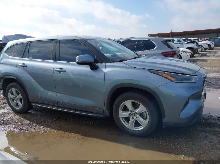 2021 Toyota Highlander Le VIN: 5TDZZRAH4MS061926 Lot: 43955323