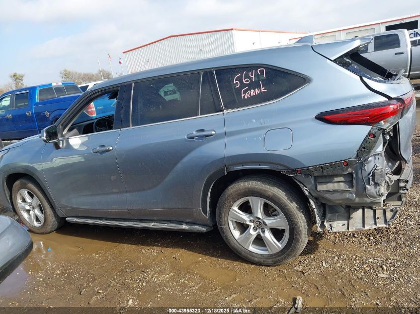 2021 Toyota Highlander Le VIN: 5TDZZRAH4MS061926 Lot: 43955323