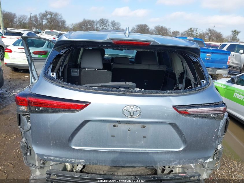 2021 Toyota Highlander Le VIN: 5TDZZRAH4MS061926 Lot: 43955323