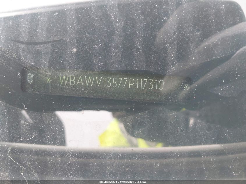 2007 BMW 328I VIN: WBAWV13577P117310 Lot: 43955371