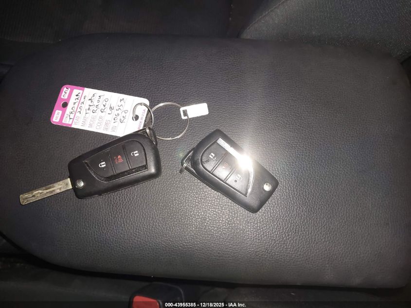 2020 Toyota Rav4 Le VIN: 2T3G1RFV9LW106353 Lot: 43955385