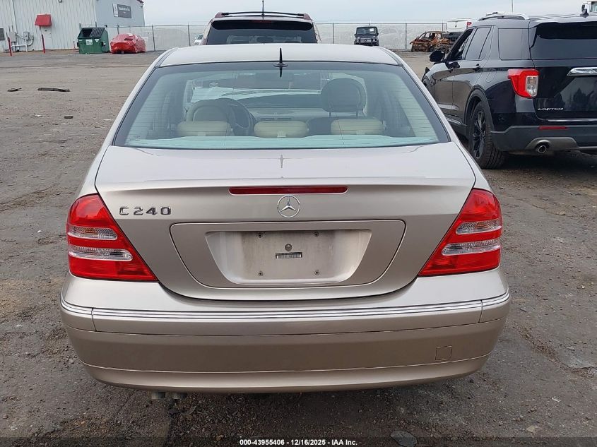 2002 Mercedes-Benz C 240 VIN: WDBRF61JX2F230451 Lot: 43955406